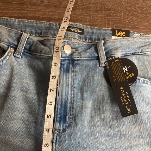 NWT Womens Size 16 Petite Straight Leg Regular Fit Anchor Jeans - Picture 5 of 9